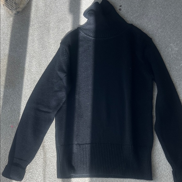 Pike brothers Men's Black Turtleneck Sweater
